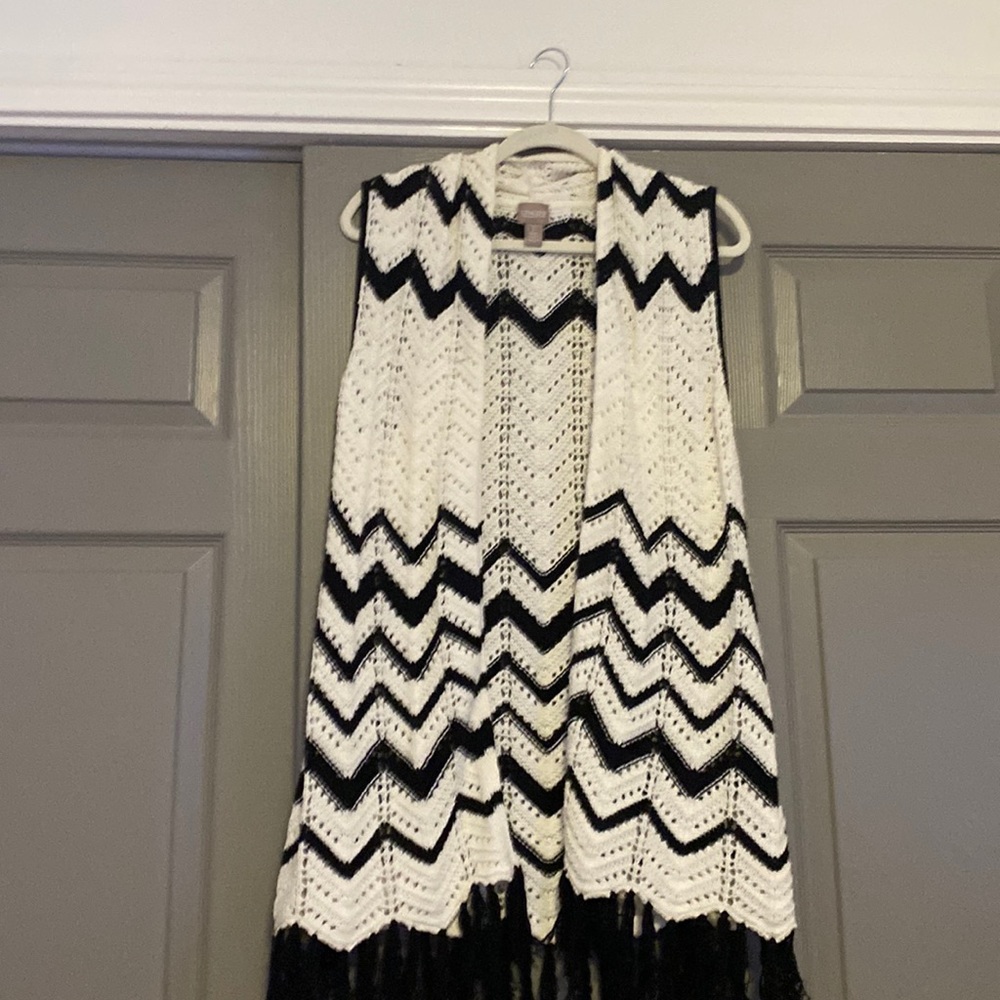 Chicos sweater vest long.  Wore once.